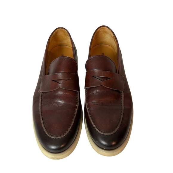 Magnanni Men\'s Cognac Hybrid Dress Sneaker Loafer Shoes size 8.5 main image 4